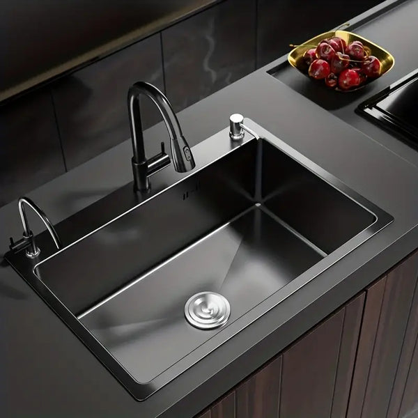 Black Nano Stainless Steel Kitchen Sink